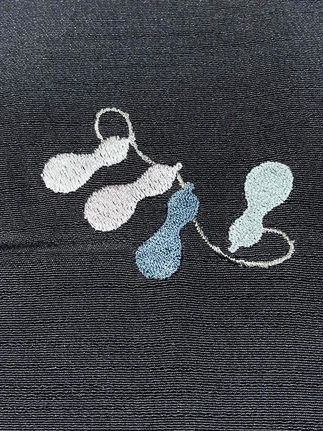 帯揚げ 刺繍 瓢箪