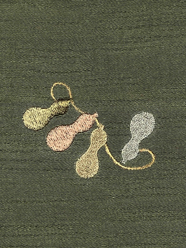 帯揚げ 刺繍 瓢箪