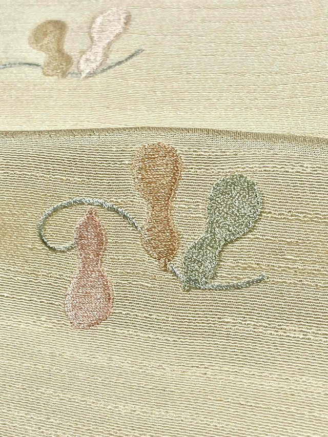 帯揚げ 刺繍 瓢箪