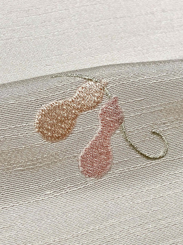 帯揚げ 刺繍 瓢箪