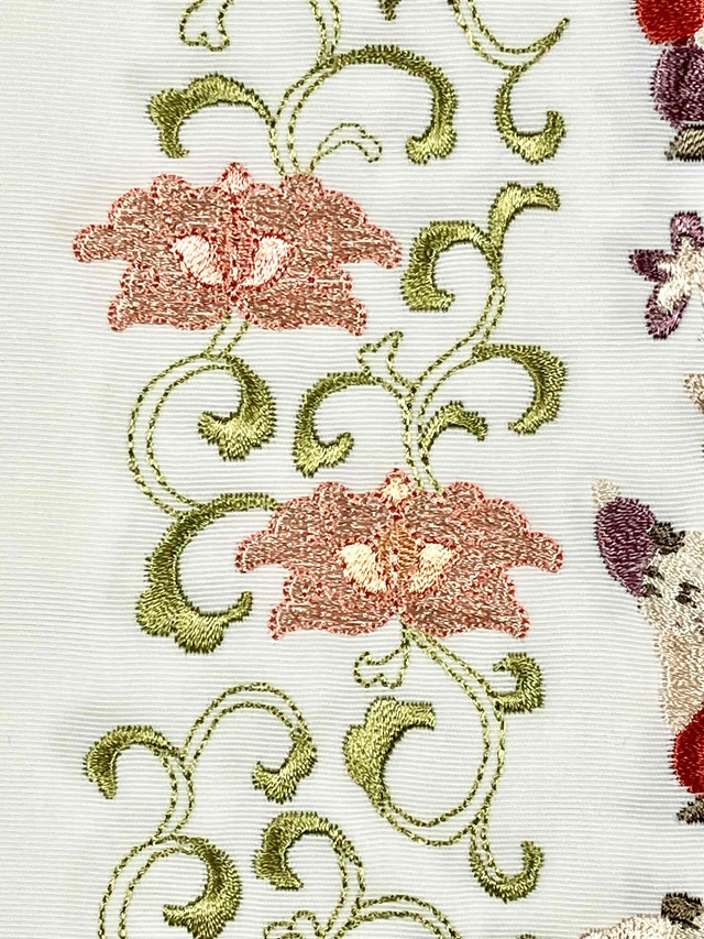 半襟 刺繍 吉祥